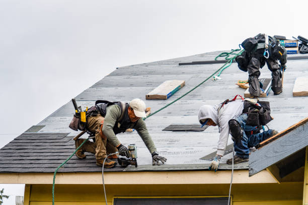 Professional Flat Roof Repair technician working in Monroe, WI